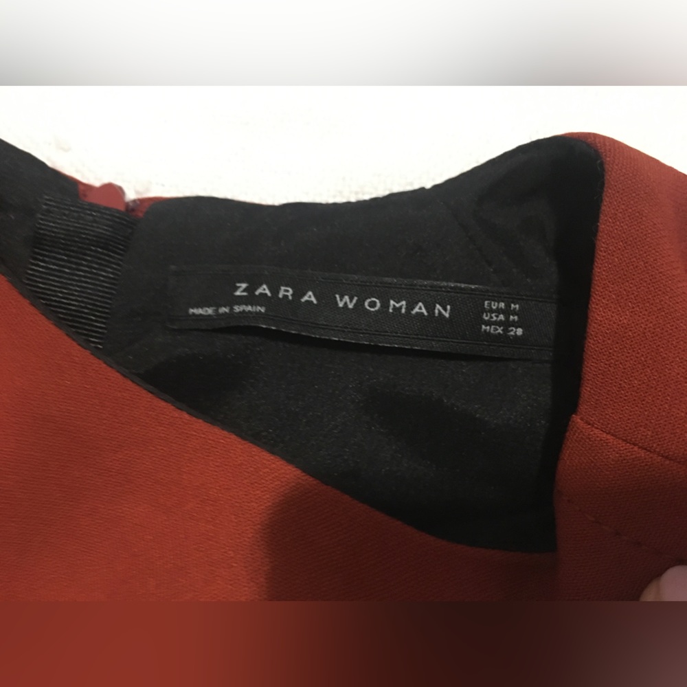 ZARA Rust Mini Dress - Picture 3 of 11